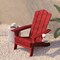 Flash Furniture Red Adirondack Patio Chair with Cupholder LE-HMP-1044-10-RD-GG - alternate 7